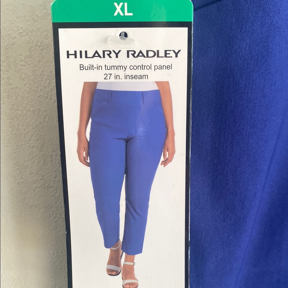 Hilary Radley Women's Vibrant Blue Cropped Pants